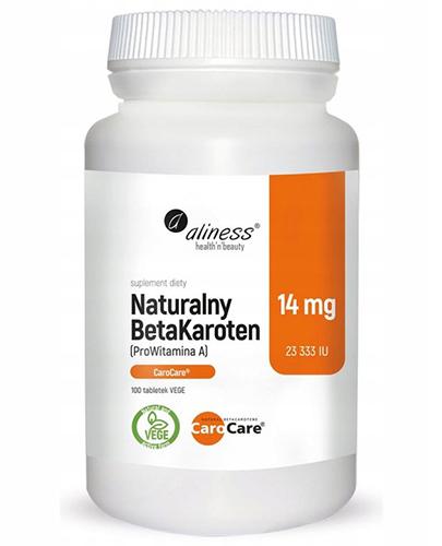 Aliness Naturalny BetaKaroten 14 mg - 100 tabl. - cena, opinie, dawkowanie