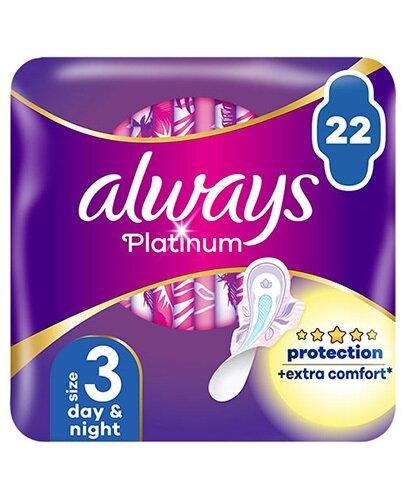 Always Platinum Day & Night Podpaski ze skrzydełkami, 22 sztuki