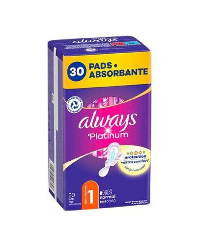 Always Platinum Normal Podpaski ze skrzydełkami rozmiar 1, 30 sztuk