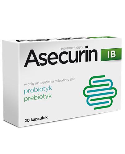 Asecurin IB Połączenie probiotyku z prebiotykiem - 20 kaps. - cena, opinie, stosowanie