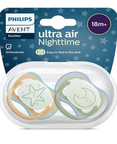 Avent Smoczek Ultra Air Nighttime 18m+ 2 sztuki [SCF376/23]