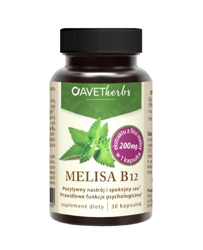 AVET HERBS Melisa B12, 30 kapsułek