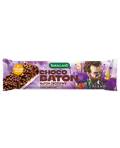 Bakalland KLEKS Choco Baton zbożowy o smaku czekoladowym z białą czekoladą, 25 g