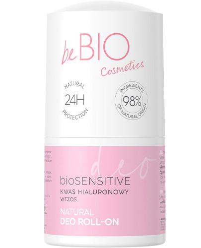 BeBio Hyaluro Biosensitive naturalny deo roll-on z kwasem hialuronowym i ekstraktem z wrzosu 50 ml