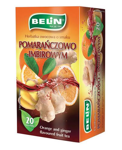 Belin Herbatka owocowa o smaku pomarańczowo-imbirowym, 20 x 2 g, cena, skazania, składniki