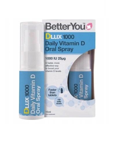 Better You Dlux 1000 Witamina D W Sprayu 15 Ml Cena Dawkowanie Opinie