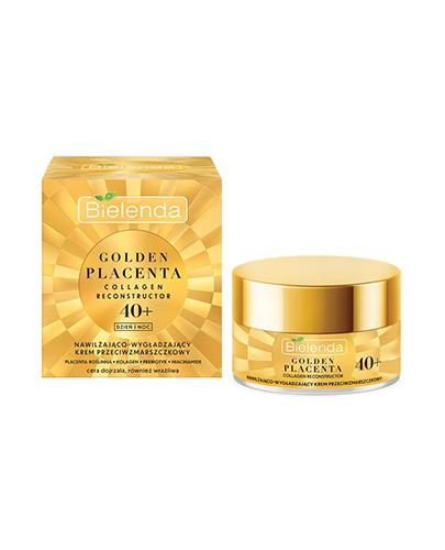 Bielenda Golden Placenta Collagen Reconstructor Nawilżająco-Wygładzający Krem przeciwzmarszczkowy 40 + dzień/noc, 50 ml cena, opinie, właściwości