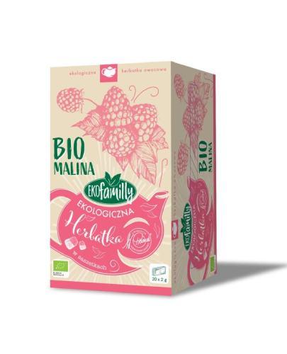 BiFix EkoFamilly MALINA Herbatka owocowa ekologiczna ekspresowa, 40 g