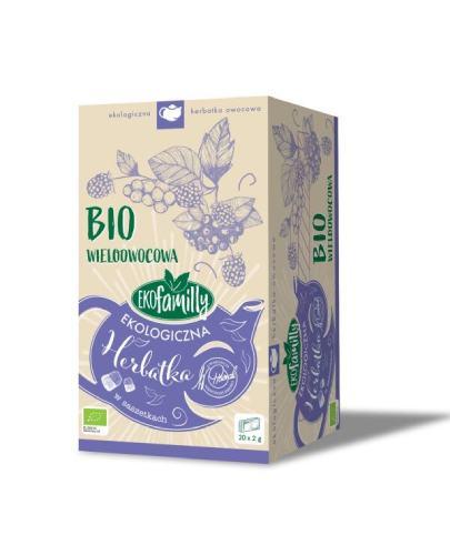 BiFix EkoFamilly wieloowocowa herbatka owocowa ekologiczna ekspresowa, 40 g