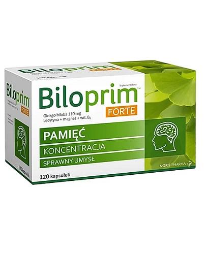 Biloprim Forte - 120 kaps. - Sprawność umysłowa - cena, opinie, wskazania 