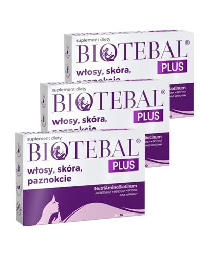 Biotebal Plus włosy, skóra, paznokcie 3 x 40 tabletek