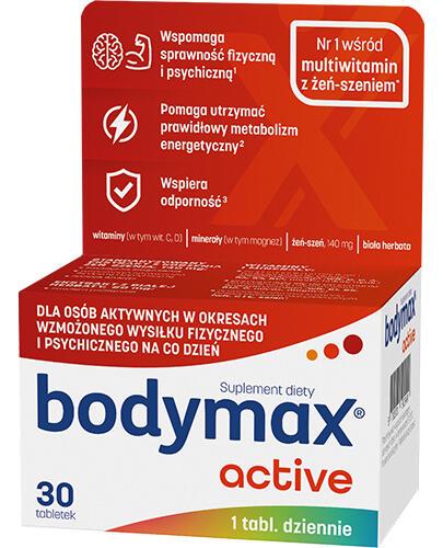 Bodymax Active, 30 tabl., cena, opinie, właściwości