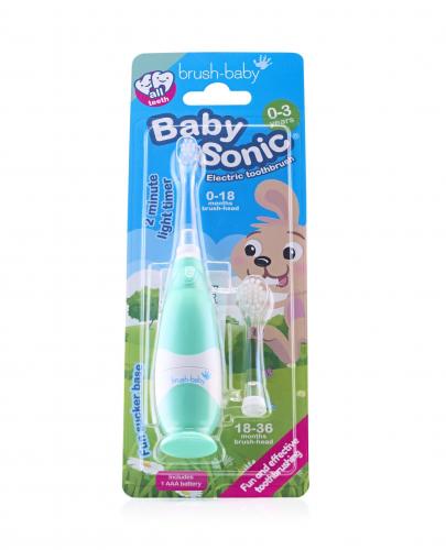 Brush-Baby Babysonic Szczoteczka dla dzieci soniczna morska w wieku 0-3 lat, 1 sztuka