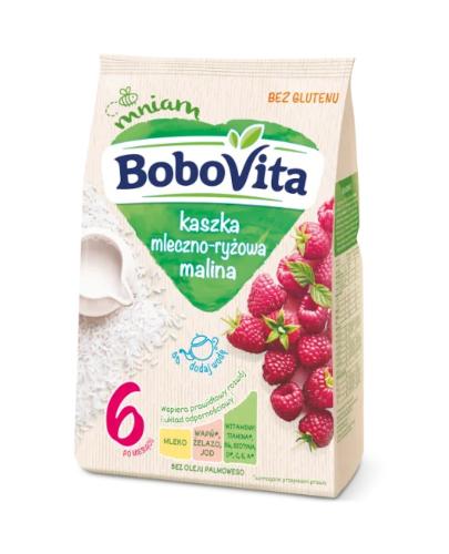 BoboVita, kaszka mleczno-ryżowa malinowa po 6 miesiącu, 230 g