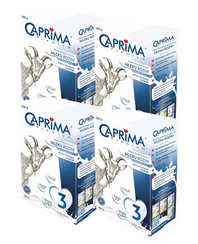 CAPRIMA PREMIUM 3 MLEKO NASTĘPNE JUNIOR Powyżej 1 roku Mleko modyfikowane na bazie mleka koziego - 4 x 300 g - cena,stosowanie, opinie 