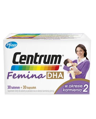 Centrum Femina Dha W Okresie Karmienia Piersią 2 30 Tabl 30 Kaps Cena Opinie Właściwości