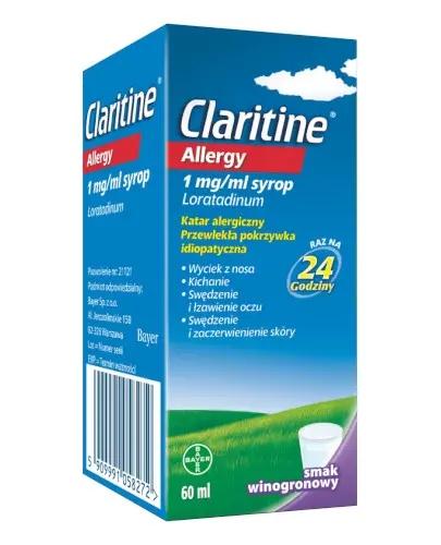 Claritine Allergy smak winogronowy, 60 ml