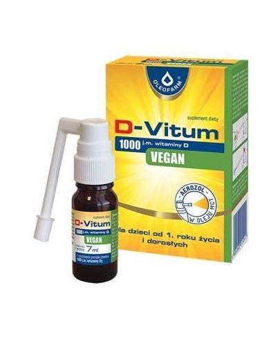 D-Vitum 1000 j.m. Vegan witamina D aerozol, 7 ml