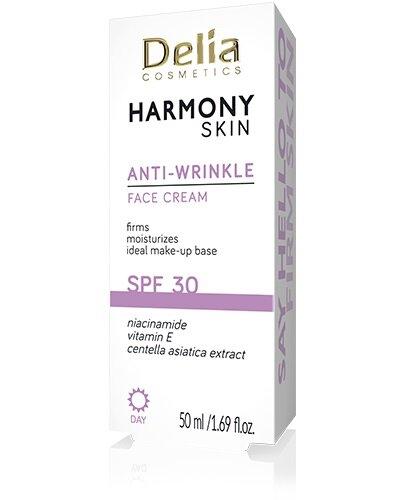 Delia HARMONY SKIN Krem przeciwzmarszczkowy z filtrem SPF30, 50 ml