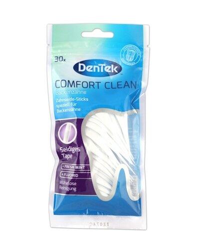 Dentek Comfort Clean Wykałaczki z nicią dentystyczną, 30 sztuk