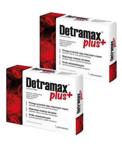 DETRAMAX PLUS 2 x 30 tabl. Wsparcie dla krążenia żylnego.