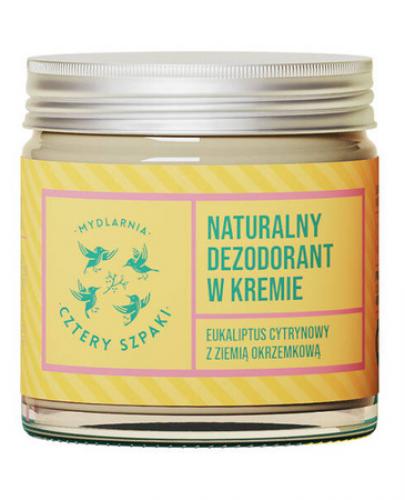 Mydlarnia Cztery Szpaki Dezodorant w kremie Eukaliptus Cytrynowy, 60 ml