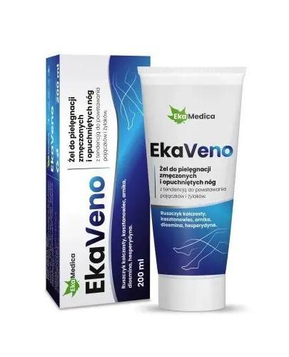 EkaMedica EkaVeno Żel do pielęgnacji nóg zmęczonych i opuchniętych, 200 ml