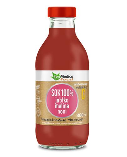 EkaMedica Jabłko, malina, noni Sok - 300 ml - cena, opinie, właściwości 