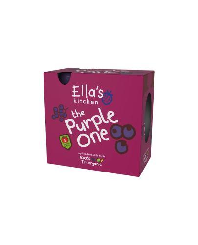 Ella's Kitchen BIO PURPLE ONE Puree owocowe z czarną porzeczką dla dzieci po 6. miesiącu życia (5x90 g)