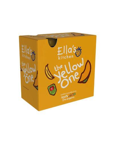 Ella's Kitchen BIO YELLOW ONE Puree owocowe z bananem dla dzieci po 6. miesiącu życia (5x90 g)