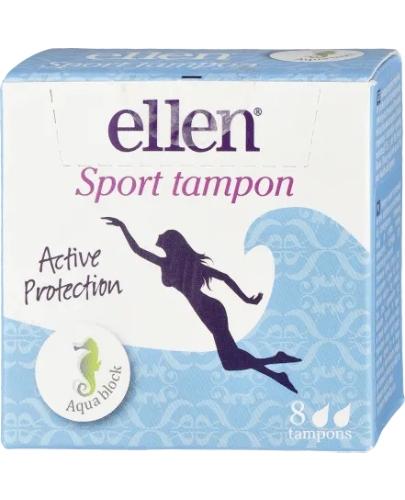 Ellen Aqua Block tampony, 8 sztuk