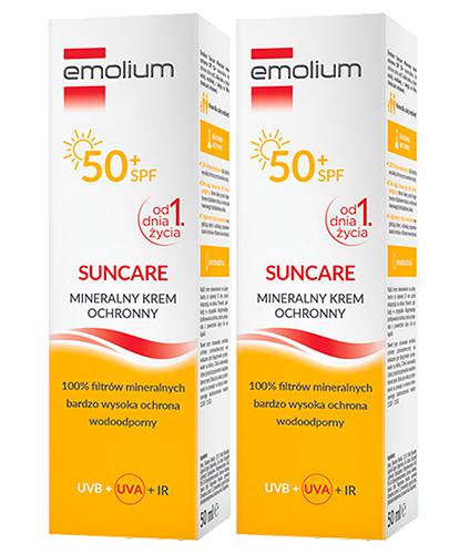 EMOLIUM SUNCARE Mineralny krem ochronny SPF50+, 2 x 50 ml