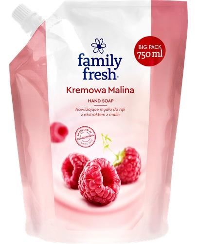 FAMILY FRESH Refill Mydło do rąk Kremowa Malina, 750 ml