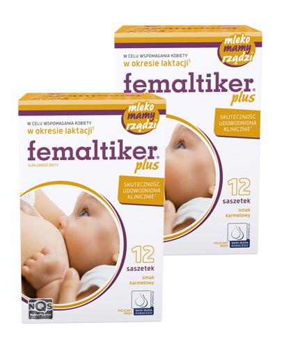 Femaltiker Plus o smaku karmelowym, na laktację, 2 x 12 saszetek