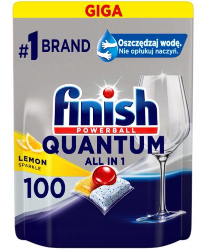 Finish Quantum Lemon Kapsułki do mycia naczyń w zmywarce, 100 sztuk