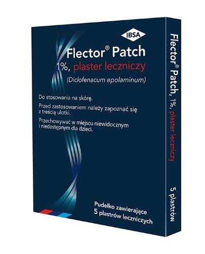 Flector Patch (Flector Tissugel) plastry, 5 sztuk