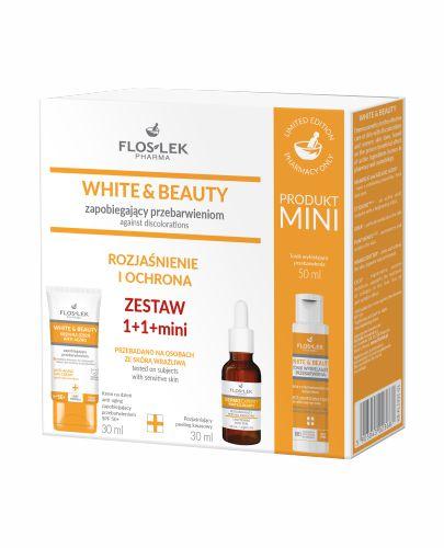 FLOSLEK White & Beauty zapobiegający przebarwieniom, 1 zestaw