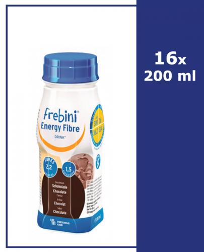 FREBINI ENERGY FIBRE DRINK O smaku czekoladowym - 16 x 200 ml