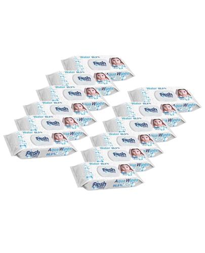 Fresh Baby Aqua Wipes Chusteczki wodne, 12 x 60 sztuk