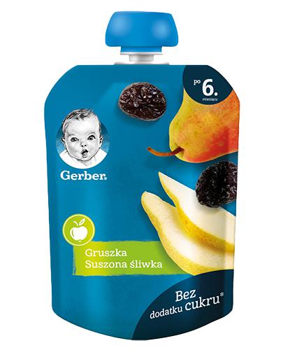 Gerber Natural For Baby Deserek gruszka suszona śliwka po 6. miesiącu, 80 g