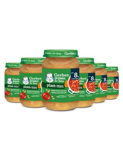 Gerber Organic for Baby Plant - Tastic Warzywna potrawka włoska z pomidorami, 6 x 190 g