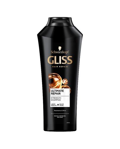 Gliss Ultimate Repair Szampon regenerujący do włosów mocno zniszczonych i suchych - 400 ml - cena, opinie, stosowanie