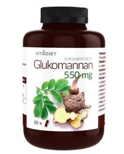 Vitadiet Glukomannan 550 mg, 90 kapsułek