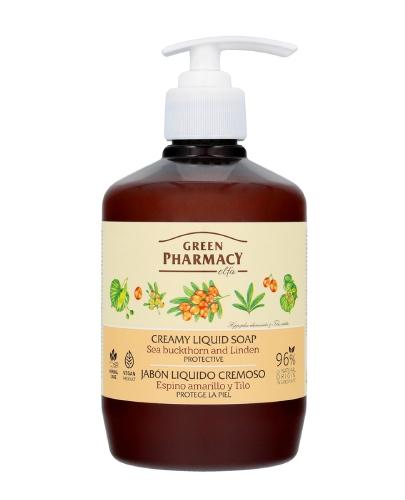 GREEN PHARMACY Mydło w płynie Rokitnik i lipa, 460 ml