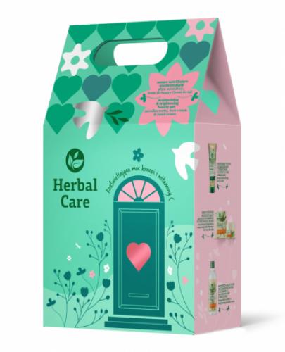 Herbal Care Rozświetlająca moc konopi i witaminy C Rozświetlający płyn micelarny 400 ml + Krem odżywczo-rozświetlający 50 ml + Krem nawilżający do rąk 100 ml [ZESTAW]