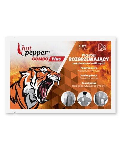 Hot Pepper Combo Plus Plaster rozgrzewający z ekstraktami roślinnymi 9 x 14 cm, 1 sztuka