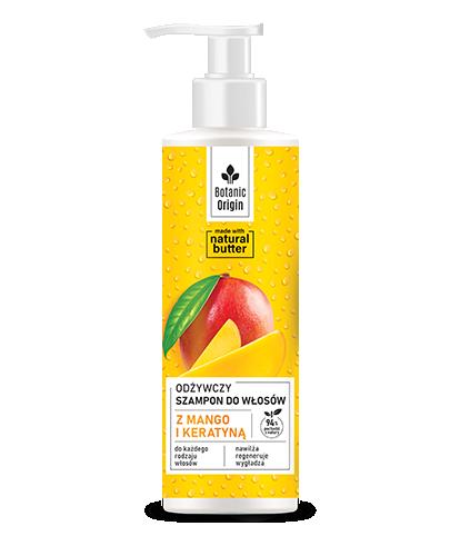 Ideepharm Botanic Origin Szampon odżywczy do każdego rodzaju włosów z mango i keratyną, 300 ml