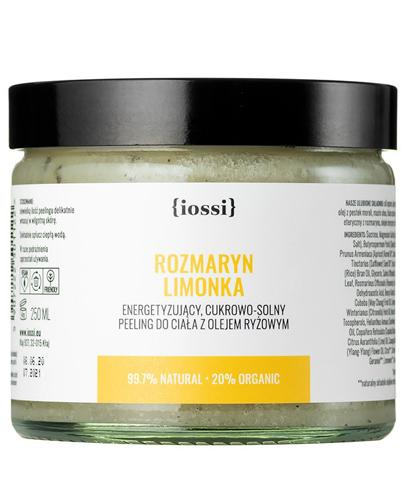 Iossi Rozmaryna Limonka Energetyzujący Cukrowo - Solny peeling do ciała - 250 ml - cena, opinie, skład