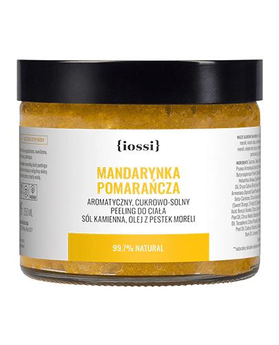 Iossi Mandarynka Pomarańcza Cukrowo - Solny Peeling do ciała Sól kamienna, Olej z pestek moreli - 250 ml - cena, opinie, stosowanie