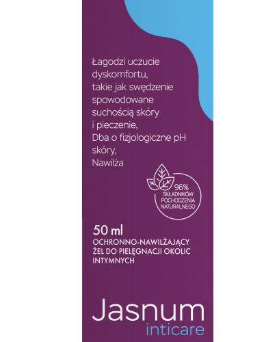 Jasnum Inticare Żel do pielęgnacji okolic intymnych ochronno-nawilżający, 50 ml